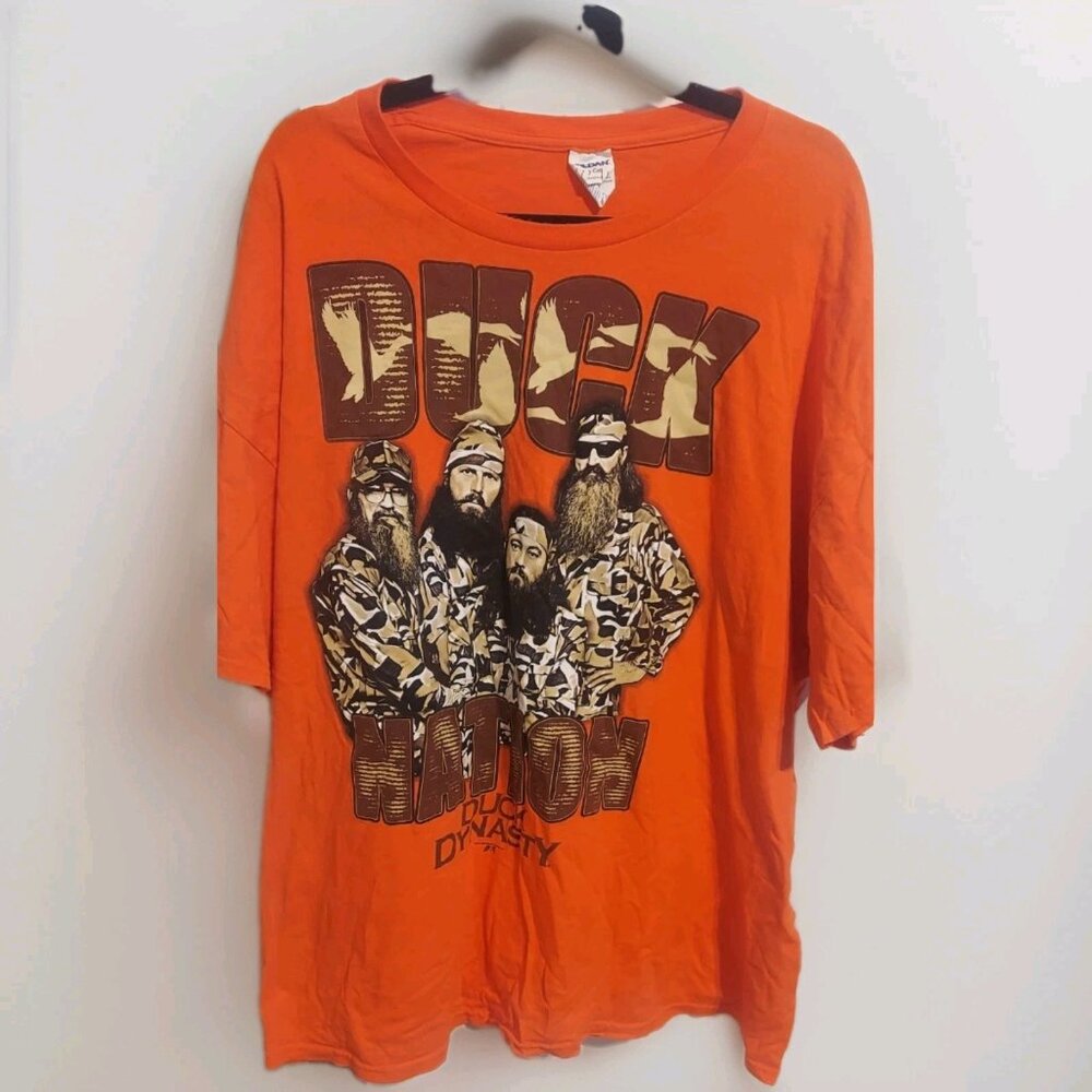Duck Dynasty Orange Tshirt Size‎ 3XL Duck Nation Hunting Si Robertson